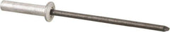 RivetKing - Size 46 Dome Head Aluminum Closed End Sealing Blind Rivet - Steel Mandrel, 0.313" to 3/8" Grip, 1/4" Head Diam, 0.129" to 0.133" Hole Diam, 0.61" Length Under Head, 1/8" Body Diam - Apex Tool & Supply