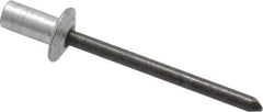 RivetKing - Size 62 Dome Head Aluminum Closed End Sealing Blind Rivet - Steel Mandrel, 0.02" to 1/8" Grip, 3/8" Head Diam, 0.192" to 0.196" Hole Diam, 0.406" Length Under Head, 3/16" Body Diam - Apex Tool & Supply