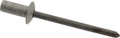 RivetKing - Size 64 Dome Head Aluminum Closed End Sealing Blind Rivet - Steel Mandrel, 0.188" to 1/4" Grip, 3/8" Head Diam, 0.192" to 0.196" Hole Diam, 0.531" Length Under Head, 3/16" Body Diam - Apex Tool & Supply