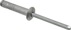 RivetKing - Size 68-610 Dome Head Aluminum Multi Grip Blind Rivet - Steel Mandrel, 1/2" to 0.67" Grip, 3/8" Head Diam, 0.192" to 0.196" Hole Diam, 0.952" Length Under Head, 3/16" Body Diam - Apex Tool & Supply