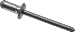 RivetKing - Size 82-84 Dome Head Aluminum Multi Grip Blind Rivet - Steel Mandrel, 0.062" to 1/4" Grip, 0.511" Head Diam, 0.257" to 0.261" Hole Diam, 0.472" Length Under Head, 1/4" Body Diam - Apex Tool & Supply