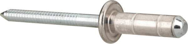 RivetKing - Size 86-88 Dome Head Aluminum Multi Grip Blind Rivet - Steel Mandrel, 1/4" to 3/4" Grip, 0.511" Head Diam, 0.257" to 0.261" Hole Diam, 0.708" Length Under Head, 1/4" Body Diam - Apex Tool & Supply
