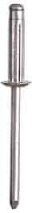 RivetKing - Dome Head Aluminum Peel Blind Rivet - Steel Mandrel, 0.157" Max Grip, 0.315" Head Diam, 0.165" Max Hole Diam, 0.315 to 0.354" Length Under Head, 5/32" Body Diam - Apex Tool & Supply
