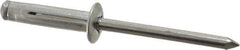 RivetKing - Size 0625 Dome Head Aluminum Tri Folding Blind Rivet - Aluminum Mandrel, 0.04" to 0.354" Grip, 0.386" Head Diam, 0.196" to 0.209" Hole Diam, 0.906" Length Under Head, 3/16" Body Diam - Apex Tool & Supply