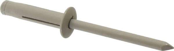 RivetKing - Size 0625 Dome Head Aluminum Tri Folding Blind Rivet - Aluminum Mandrel, 0.04" to 0.354" Grip, 0.386" Head Diam, 0.196" to 0.209" Hole Diam, 0.906" Length Under Head, 3/16" Body Diam - Apex Tool & Supply