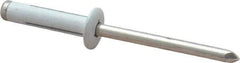 RivetKing - Size 0625 Dome Head Aluminum Tri Folding Blind Rivet - Aluminum Mandrel, 0.04" to 0.354" Grip, 0.386" Head Diam, 0.196" to 0.209" Hole Diam, 0.906" Length Under Head, 3/16" Body Diam - Apex Tool & Supply