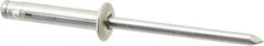 RivetKing - Size 0630 Dome Head Aluminum Tri Folding Blind Rivet - Aluminum Mandrel, 0.157" to 0.472" Grip, 0.386" Head Diam, 0.196" to 0.209" Hole Diam, 1.07" Length Under Head, 3/16" Body Diam - Apex Tool & Supply