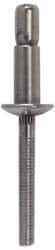 RivetKing - Size 810 Dome Head Stainless Steel Structural with Locking Stem Blind Rivet - Stainless Steel Mandrel, 0.35" to 5/8" Grip, 0.525" Head Diam, 0.261" to 0.276" Hole Diam, 0.81" Length Under Head, 1/4" Body Diam - Apex Tool & Supply