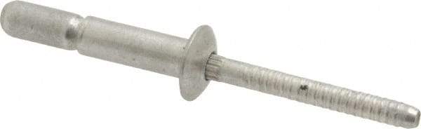 RivetKing - Size 67 Dome Head Aluminum Structural with Locking Stem Blind Rivet - Aluminum Mandrel, 0.214" to 0.437" Grip, 0.385" Head Diam, 0.191" to 0.201" Hole Diam, 0.572" Length Under Head, 3/16" Body Diam - Apex Tool & Supply