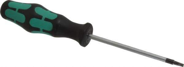 Wera - T10 Torx Driver - 3-5/32" Blade Length, 6-11/32" OAL, Ergonomic Handle - Apex Tool & Supply