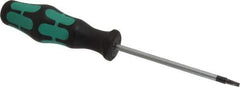 Wera - T10 Torx Driver - 3-5/32" Blade Length, 6-11/32" OAL, Ergonomic Handle - Apex Tool & Supply