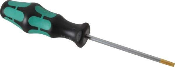 Wera - T25 Torx Driver - 3-15/16" Blade Length, 8-5/64" OAL, Ergonomic Handle - Apex Tool & Supply