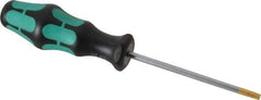 Wera - T25 Torx Driver - 3-15/16" Blade Length, 8-5/64" OAL, Ergonomic Handle - Apex Tool & Supply
