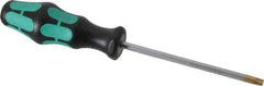 Wera - T30 Torx Driver - 4-17/32" Blade Length, 8-21/32" OAL, Ergonomic Handle - Apex Tool & Supply