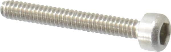 Value Collection - M1.6x0.35 Metric Coarse Hex Socket Drive, Socket Cap Screw - Grade 18-8 & Austenitic A2 Stainless Steel, Uncoated, Fully Threaded, 12mm Length Under Head - Apex Tool & Supply