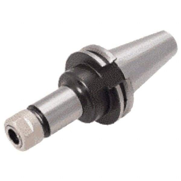 Iscar - 0.12" to 1.025" Capacity, 4" Projection, CAT40 Taper Shank, ER40 Collet Chuck - Through-Spindle - Exact Industrial Supply