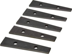 Value Collection - 6 to 10° Angle, 3-1/2 Inch Long, Angle Block Set - 5/32 Inch Thick, 55-60 Rc Hardness, 5 Pieces - Apex Tool & Supply