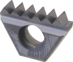 Kennametal - 11.5 TPI, Internal/External Thread, NPTF Standard, STN KC635M Grade Thread Mill Insert - Carbide, TiAlN Coating - Apex Tool & Supply