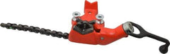 Ridgid - 1/8 to 2-1/2" Pipe Capacity, Manual Chain Vise - Bolt Down, Cast Iron, Model Number BC210 - Apex Tool & Supply