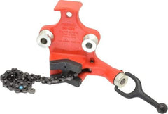 Ridgid - 1/2 to 4-1/2" Pipe Capacity, Manual Chain Vise - Bolt Down, Cast Iron, Model Number BC410P - Apex Tool & Supply