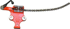 Ridgid - 1/8 to 5" Pipe Capacity, Manual Chain Vise - Bolt Down, Cast Iron, Model Number BC510 - Apex Tool & Supply