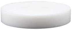 Made in USA - 2 Inch Diameter, 1/2 Inch Thick, Plastic Disc - White, PTFE Virgin - Apex Tool & Supply