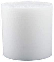 Made in USA - 4 Inch Diameter, 1 Inch Thick, Plastic Disc - White, PTFE Virgin - Apex Tool & Supply