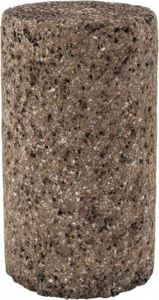 Norton - Type 18, 1-1/2" Max Diam, 2-1/2" Head Thickness, 20 Grit Square Tip Plug - Aluminum Oxide/Zirconia Alumina Blend, Very Coarse Grade, 3/8-24 Shank Thread - Apex Tool & Supply