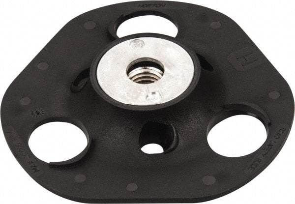 Norton - 5" Diam Locking Nut Disc Backing Pad - Medium Density, 13,000 RPM, Speed-Lok Compatible - Apex Tool & Supply