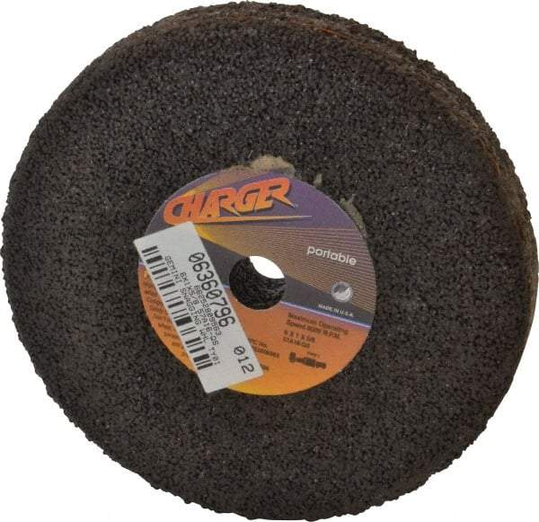 Norton - 6" Diam x 5/8" Hole x 1" Thick, Q Hardness, 16 Grit Surface Grinding Wheel - Aluminum Oxide, Type 1, Very Coarse Grade, 8,000 Max RPM, No Recess - Apex Tool & Supply