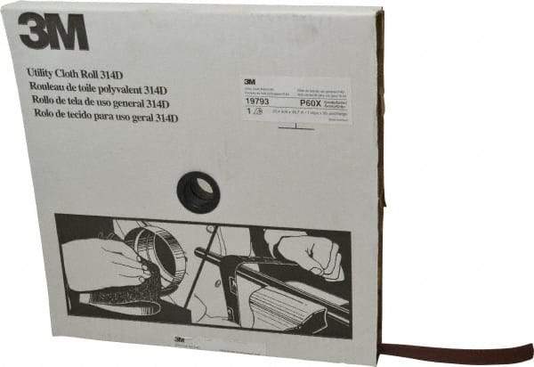3M - 1" x 50 Yd Aluminum Oxide Cloth Roll - Medium Grade, X Weighted Backing - Apex Tool & Supply