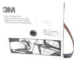 3M - 1-1/2" x 50 Yd 50 Grit Aluminum Oxide Cloth Roll - Coarse Grade, X Weighted Backing - Apex Tool & Supply