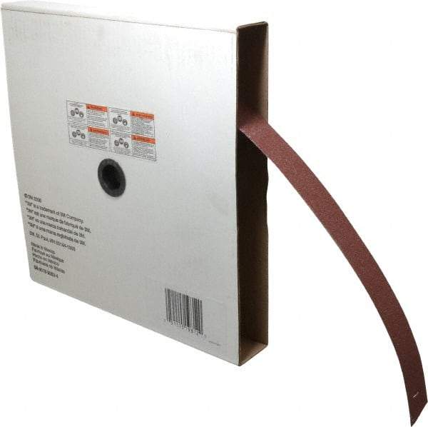 3M - 1-1/2" x 50 Yd 60 Grit Aluminum Oxide Cloth Roll - Medium Grade, X Weighted Backing - Apex Tool & Supply