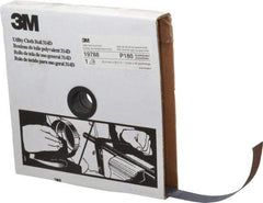 3M - 1" x 50 Yd 180 Grit Aluminum Oxide Cloth Roll - Very Fine Grade, J Weighted Backing - Apex Tool & Supply