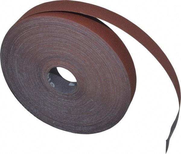 3M - 1" x 50 Yd 240 Grit Aluminum Oxide Cloth Roll - Very Fine Grade, J Weighted Backing - Apex Tool & Supply