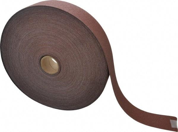 3M - 1-1/2" x 50 Yd 100 Grit Aluminum Oxide Cloth Roll - Fine Grade, J Weighted Backing - Apex Tool & Supply