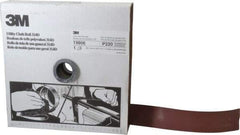 3M - 1-1/2" x 50 Yd 220 Grit Aluminum Oxide Cloth Roll - Very Fine Grade, J Weighted Backing - Apex Tool & Supply
