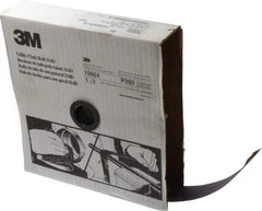 3M - 1-1/2" x 50 Yd 280 Grit Aluminum Oxide Cloth Roll - Extra Fine Grade, J Weighted Backing - Apex Tool & Supply