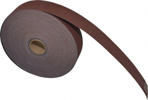 3M - 1-1/2" x 50 Yd 320 Grit Aluminum Oxide Cloth Roll - Extra Fine Grade, J Weighted Backing - Apex Tool & Supply