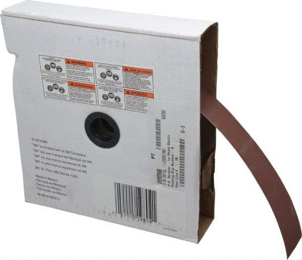 3M - 1-1/2" x 50 Yd 400 Grit Aluminum Oxide Cloth Roll - Extra Fine Grade, J Weighted Backing - Apex Tool & Supply