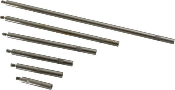 SPI - 1 to 6 Inch Long, Steel, Depth Gage Rod Set - Use with MSC No. 06368153, Most Dial Depth Gages with 4-48 Threads - Apex Tool & Supply