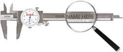 SPI - 0" to 6" Range, 0.001" Graduation, 0.1" per Revolution, Dial Caliper - White Face, 1.5748" Jaw Length - Apex Tool & Supply