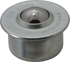 SKF - Round, Carbon Steel Ball Transfer - 9.8mm Mount Height, 265 Lb. Capacity - Apex Tool & Supply