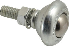 SKF - Round, Carbon Steel Ball Transfer - 24.6mm Mount Height, 55 Lb. Capacity - Apex Tool & Supply