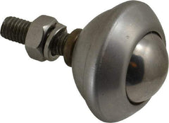 SKF - Round, Stainless Steel Ball Transfer - 32.5mm Mount Height, 121 Lb. Capacity - Apex Tool & Supply