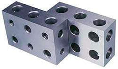 Suburban Tool - 0.0001 Squareness Per Inch, Hardened Steel, 1-2-3 Block with 11 Hole Setup Block - 5/16 - 18 Inch Tapped Hole Size, Sold As Matched Pair - Apex Tool & Supply