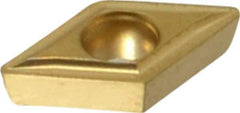 Kennametal - DPMT21.51 LF Grade KC850 Carbide Turning Insert - TiC/TiCN/TiN Finish, 55° Diamond, 1/4" Inscr Circle, 3/32" Thick, 1/64" Corner Radius - Apex Tool & Supply