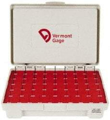 Vermont Gage - 55 Piece, 0.006-0.06 Inch Diameter Plug and Pin Gage Set - Minus 0.0002 Inch Tolerance, Class ZZ - Apex Tool & Supply