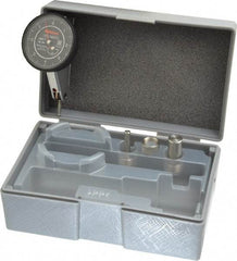 Mitutoyo - 0.016 Inch Range, 0.0001 Inch Dial Graduation, Horizontal Dial Test Indicator - 1.5748 Inch Black Dial, 0-4-0 Dial Reading, Accurate to 0.0002 Inch - Apex Tool & Supply