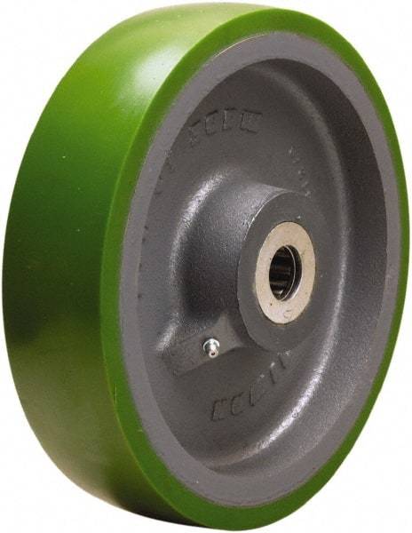 Hamilton - 10 Inch Diameter x 2-1/2 Inch Wide, Polyurethane on Cast Iron Caster Wheel - 2,500 Lb. Capacity, 3-1/4 Inch Hub Length, 1-15/16 Inch Axle Diameter, Plain Bore Bearing - Apex Tool & Supply